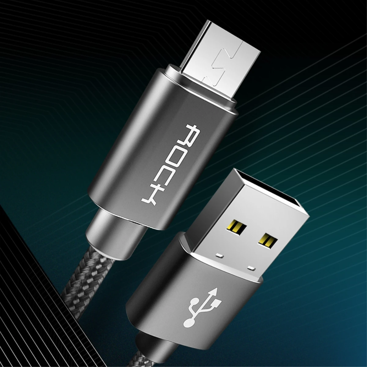 Рок Micro USB быстрая зарядка Micro USB кабель синхронизации данных для Samsung Сяо Mi Ми Huawei 1.8 м 1.0 м 0.3 м 2.1A мобильный телефон кабели