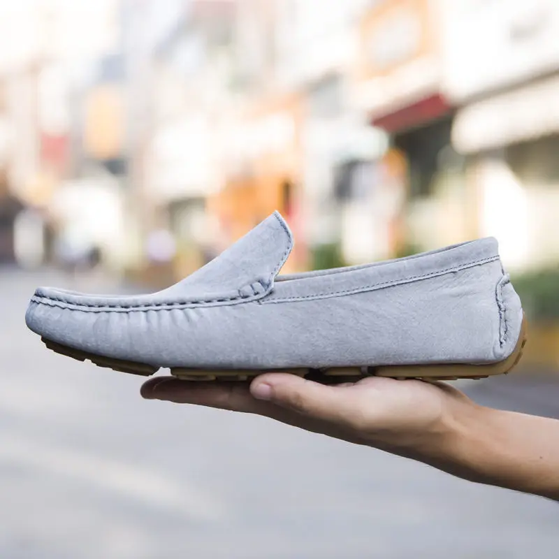 Shoes grey kahaki Mocassins Britannique Trous Hommes Mode Holes Shoes Merkmak Sur Marque Shoes Chaussures De Slip Homme 2018 Conduite Men Blue La Appartements Respirant Casual Baisse Le Loafer Shoes Style Bateau blue wnqzfSpq