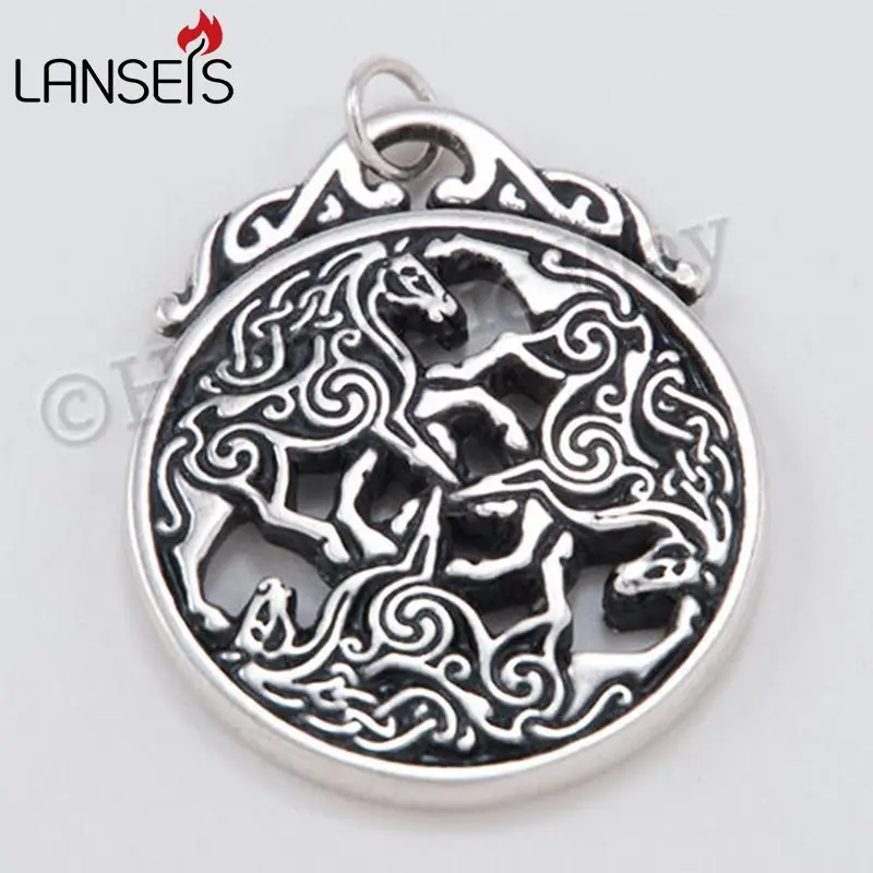 

lanseis10pc EPONA Pendant 3 HORSE Equine Goddess detail necklace pendant