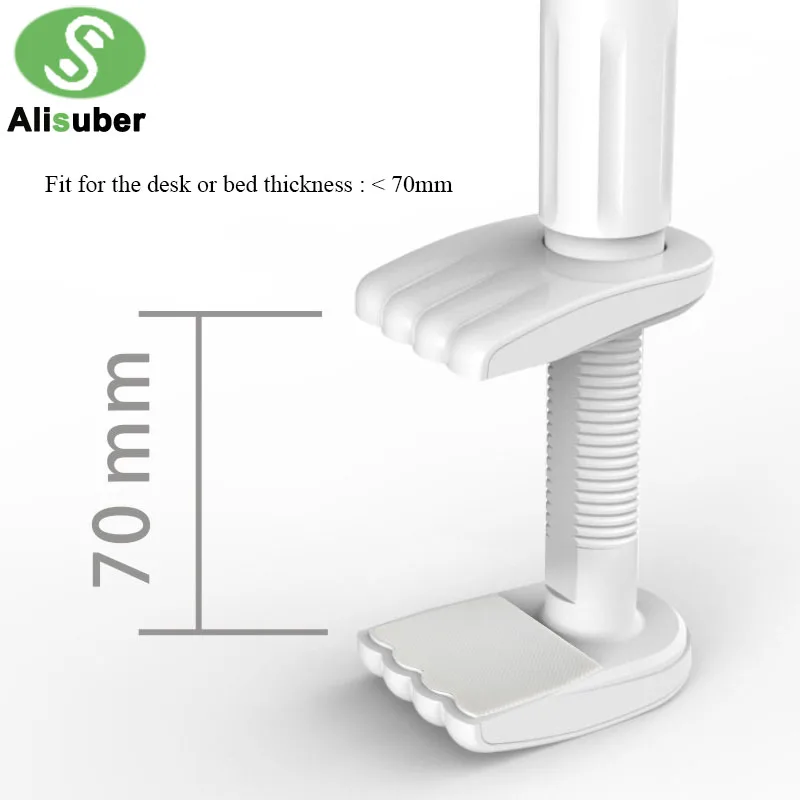  Alisuber 120CM Long Arm Lazy Phone Stand Holder Flexible Desk Bed Phone Stands Mount 360 Rotate Tab