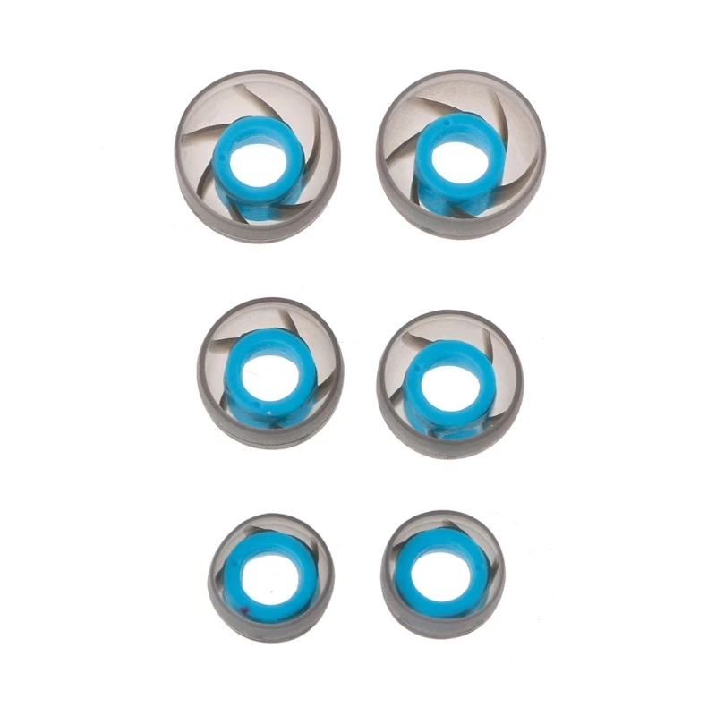 3 пары S/M/L силиконовые наконечники для наушников сменные наконечники для универсальных наушников-вкладышей 4,5 мм синего цвета