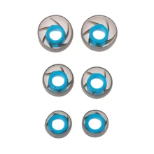 3 пары S/M/L силиконовые наконечники для наушников сменные наконечники для универсальных наушников-вкладышей 4,5 мм синего цвета