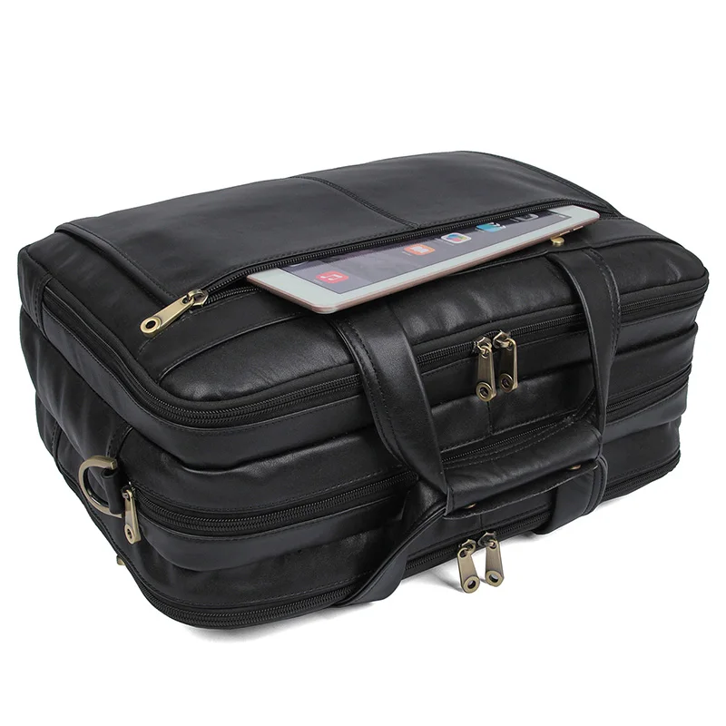 Nesitu черный кофе серый натуральная кожа 14 ''15,6'' ноутбук офисный мужской портфель мужские деловые сумки-мессенджеры M7146