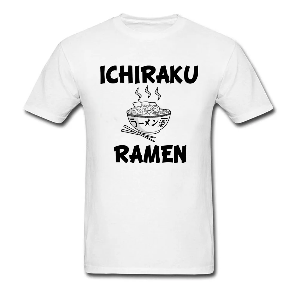  Men Top T-shirts Ichiraku Ramen yummy Casual Tops Shirts Pure Cotton Round Collar Short Sleeve Design Tshirts NEW YEAR DAY Ichiraku Ramen yummy white