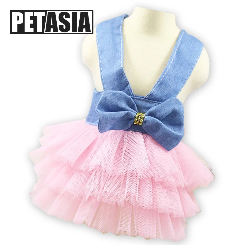 

2019 Spring and Summer Pet Dog Skirt Dress Princess Party Dress Wedding Cute Pink for Small Medium Pet XS- XXL Cat Chihuahua