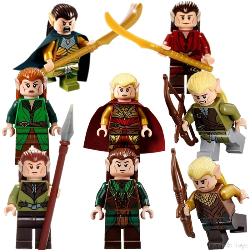 

The Hobbit Elrond Mirkwood Haldir Thranduil The Lord Of The Rings Figure Compatible With Lego Toy Block