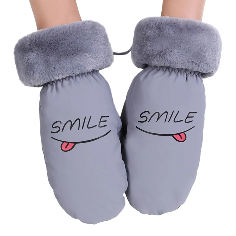Детские зимние перчатки без пальцев, детские вязаные эластичные теплые замшевые перчатки для девочек, перчатки для мальчиков F2