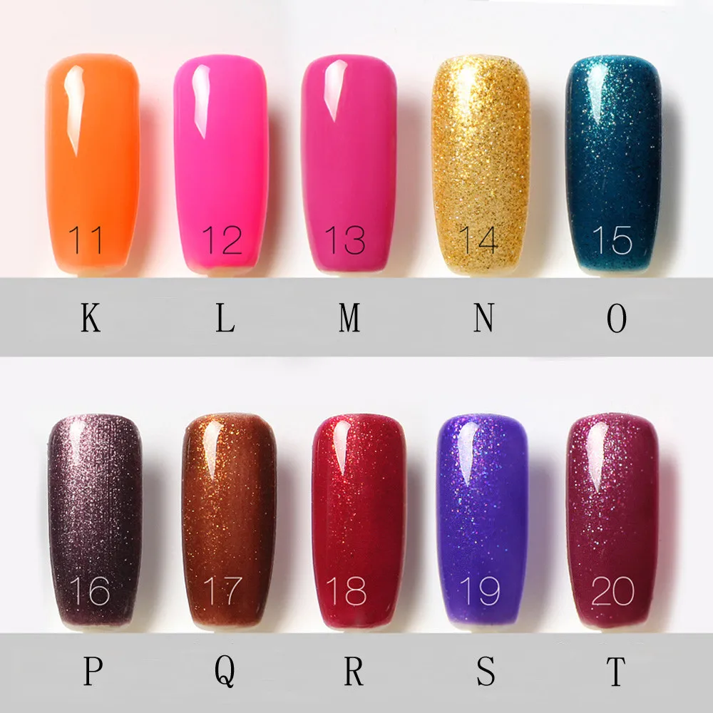 Focallure Bling УФ Лаки для ногтей 80 видов Цвет светотерапия клей блестящие Нет Зеркало