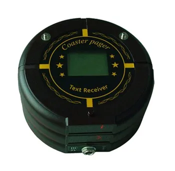 

Coaster paging system text receiver, Pocsag with led screen display text message, queue system wireless, restaurant pager call