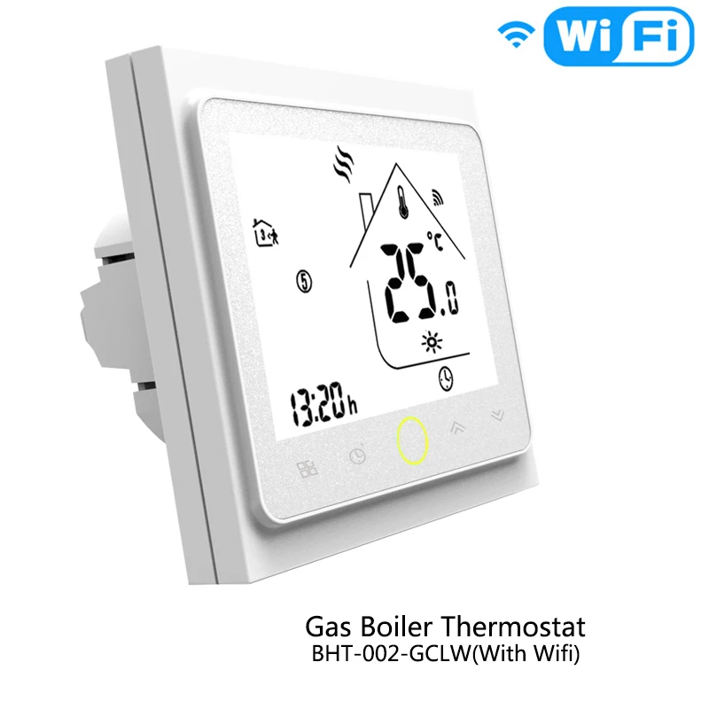 WiFi умный термостат регулятор температуры для воды/электрический подогрев пола воды/газовый котел работает с Alexa Google Home - Цвет: Wifi Thermostat