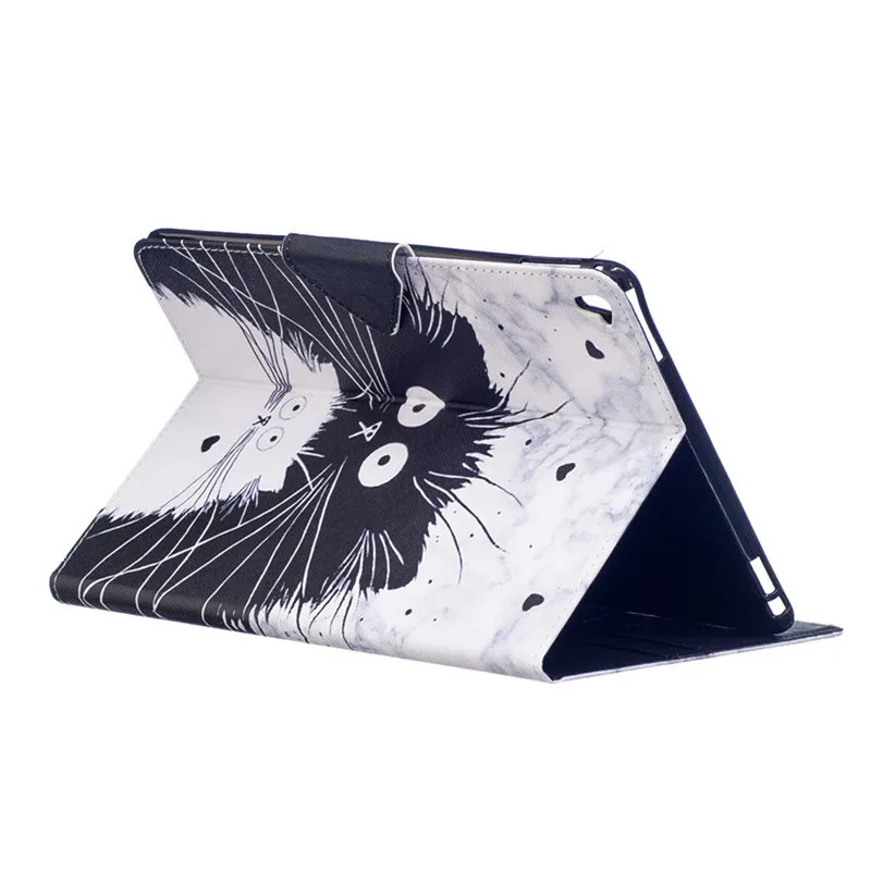 Wekays For Apple IPad Pro 9.7 inch Cute Cartoon Cat Leather Flip Fundas Case For Coque IPad Pro 9.7