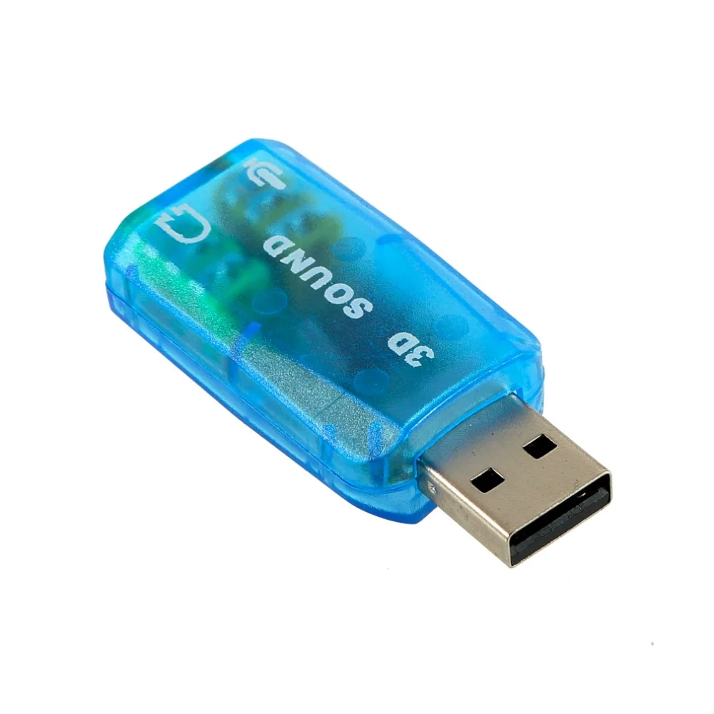 1 шт. 3D Аудио карта USB 1,1 для микрофона/динамика адаптер объемный звук 7,1 CH для ноутбука ноутбук высокое качество