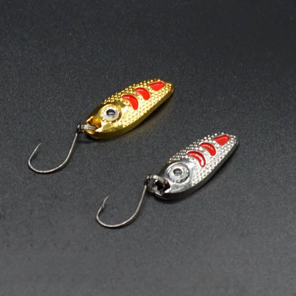 Small Fish Jig Spoon Lure 1.5g/2.5g/3.5g Single Hook Jigging Spoons
