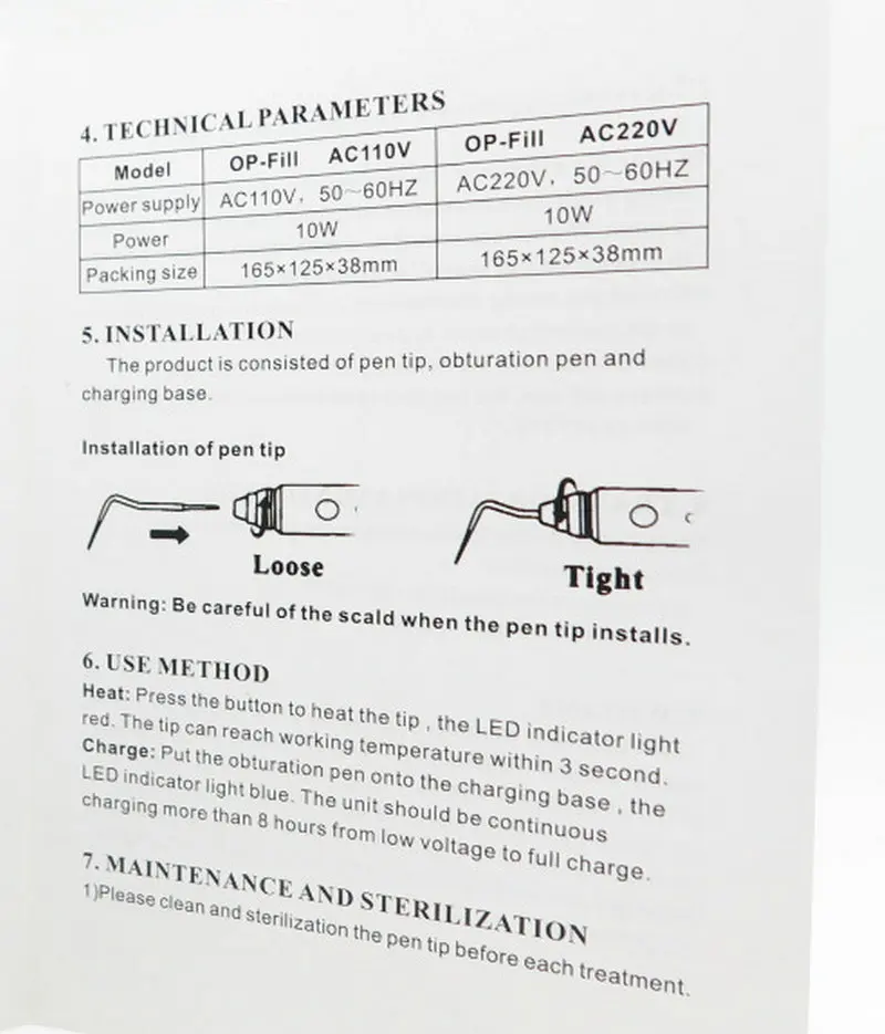 Oralsply-OP-Fill-Dental-Obturation-System-Pen-Tips-Endodontic-Endo-Gutta-Percha-Points-Heater-Plugger