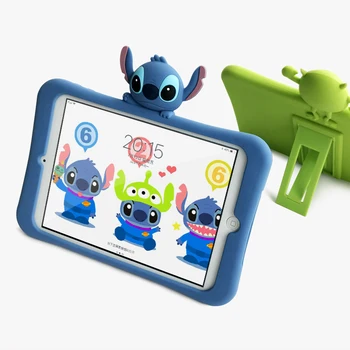 

Silica gel case Stitch bracket Tablet Case For Ipad 2 3 4 air 1 2 mini 1 2 3 4 for new Ipad 2017 pro 9.7 2018 A1893