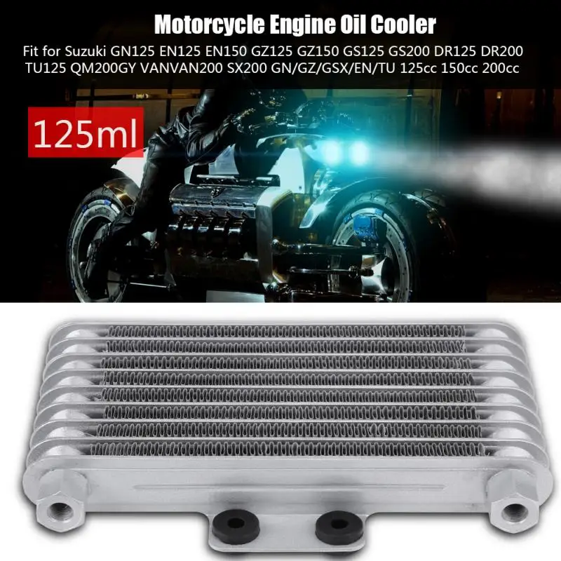 Us 54 73 20 Off 1set 125ml Motorcycle Oil Cooler Engine Oil Cooling Radiator System Kit For Suzuki 125cc 150cc 200cc Motor Accessories Engine