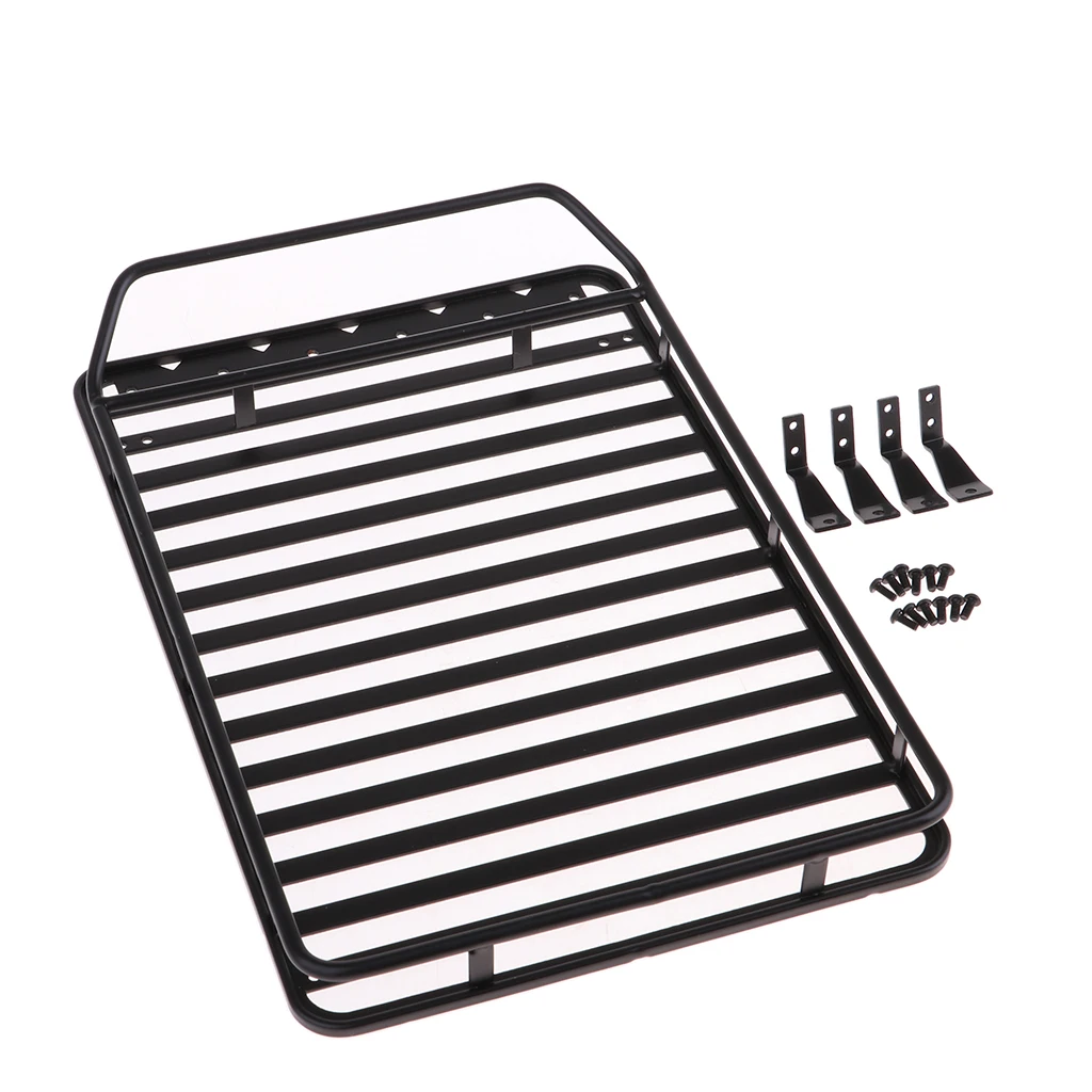 MagiDeal 1/10 Scale Metal Roof Rack Cargo Carrier for Axial SCX10 D90 RC Car Truck Model Parts