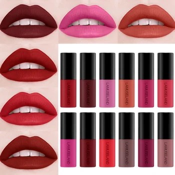 

LAMUSELAND 12 Colors Matte Matte Moisturizing Liquid Lipstick Lip Gloss Balm Anti-drying Sleep Lip Glaze Female Lip Care TSLM1
