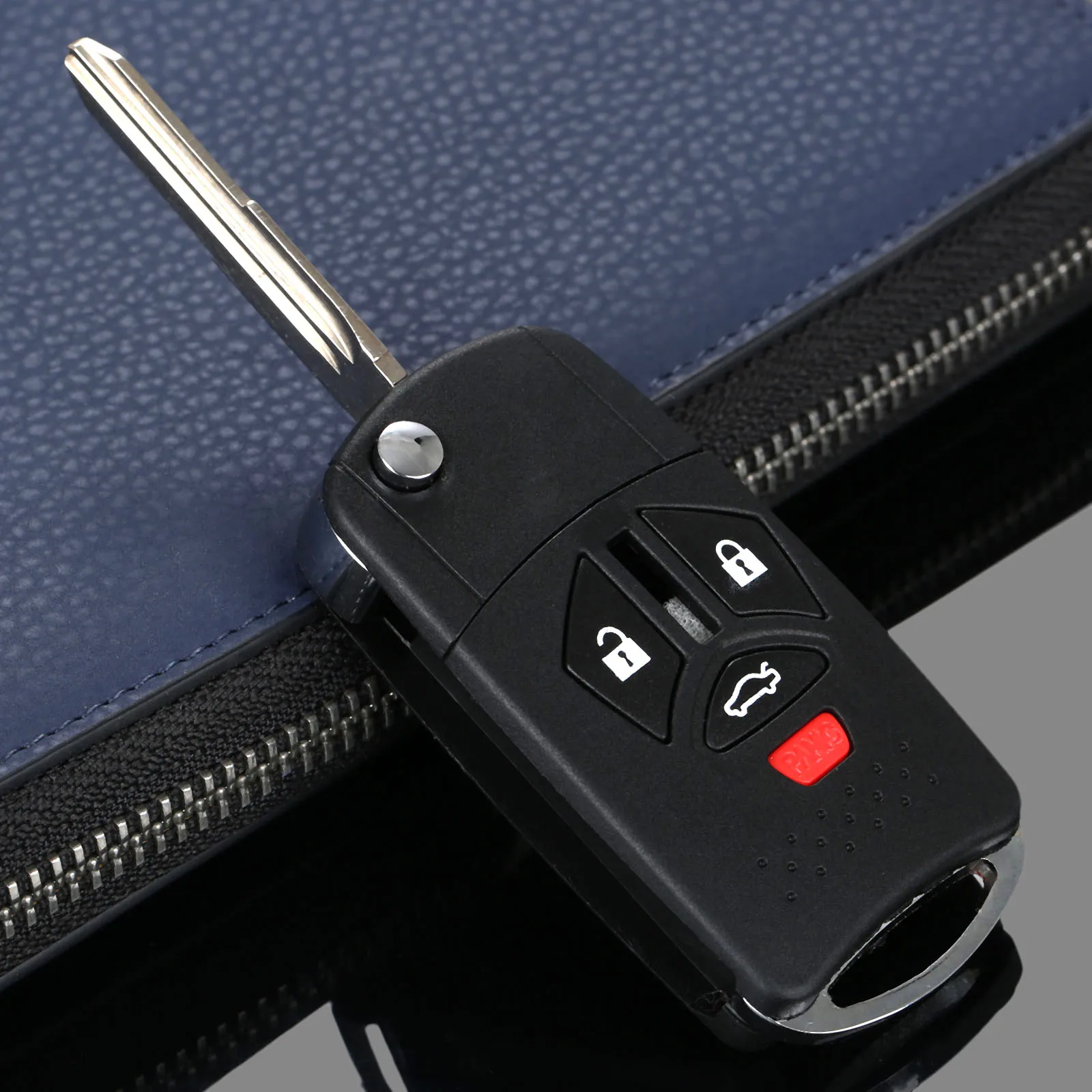 

4Button Replacement Flip Folding Fob Keyless Remote Key Shell Case Cover For Mitsubishi Galant Eclipse Lancer Endeavor Outlander