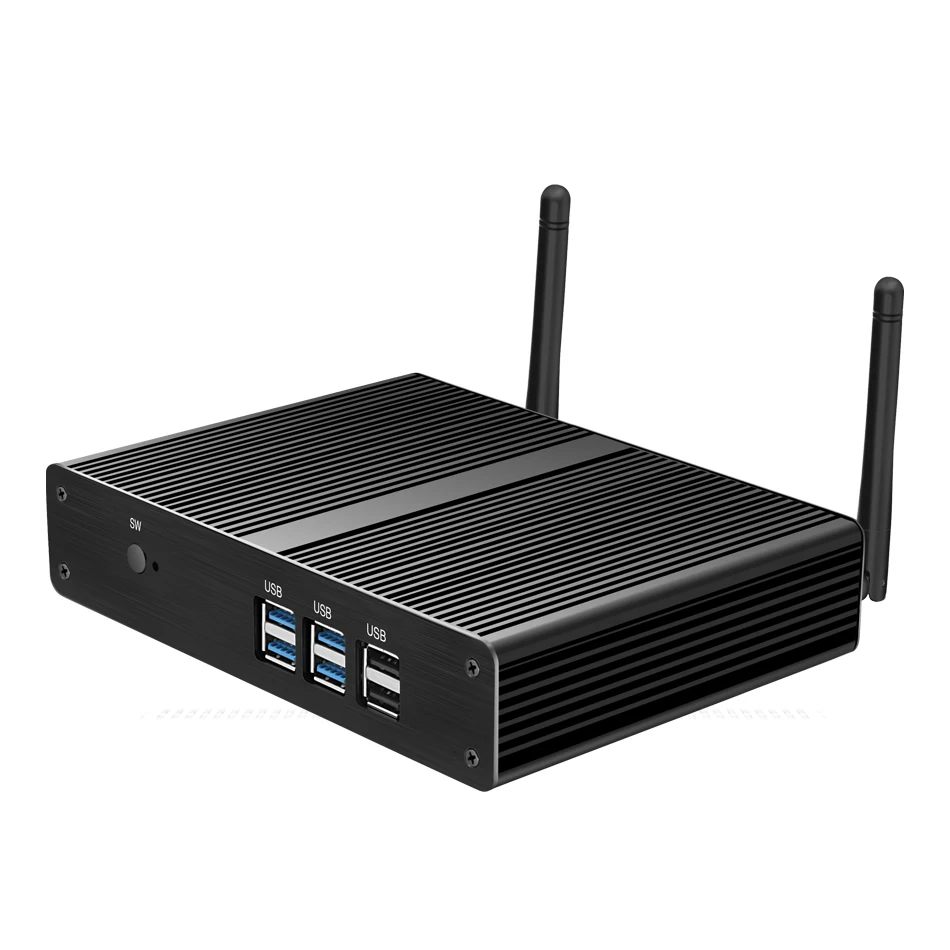 Intel Core i3 7100U i5 4200Y Мини ПК Celeron 3955U Windows 10 Мини компьютер безвентиляторный ПК Barebone HD графика 610 minipc HDMI Wifi