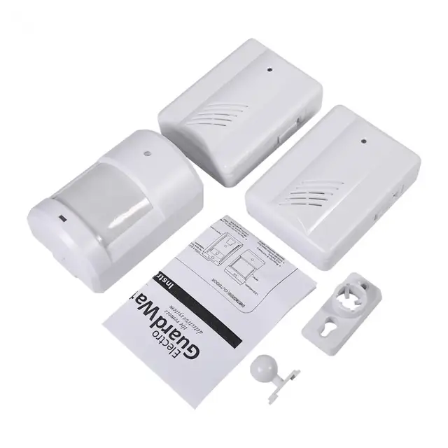 1 Set Wireless Doorbell Motion Sensor Alert Secure System 1 Set Wireless Doorbell Motion Sensor Alert Secure System Alarm For Home Security Driveway