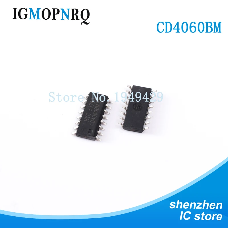 10 шт. HEF4060BT SOP16 HEF4060 HCF4060 CD4060BM IC 14stage ripple-carry бинарный счетчик/divdr Новый | Электронные