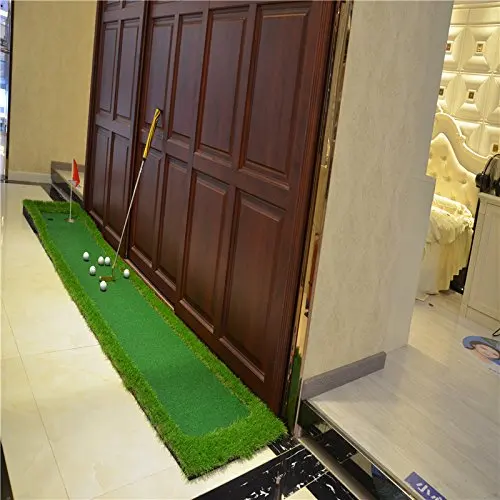 0.5X3M Mini Backyard Golf Putting Green Residential Training Hitting Pad Practice Rubber Tee Holder with Free Gift Dorp Shipping