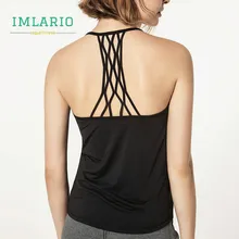 Imlario Для женщин платье с открытой спиной для спортивной йоги майка It's A Dance Ting Spaghetti Tank Фитнес обтягивающая тонкая майка футболки для бега быстросохнущая пушистый мягкий Спортивная одежда для спортзала