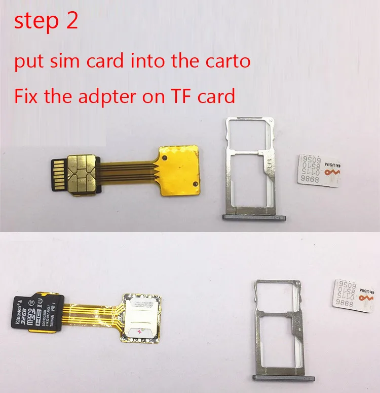 100 шт./лот гибридный двойной адаптер для sim карты micro sd преобразователь nano