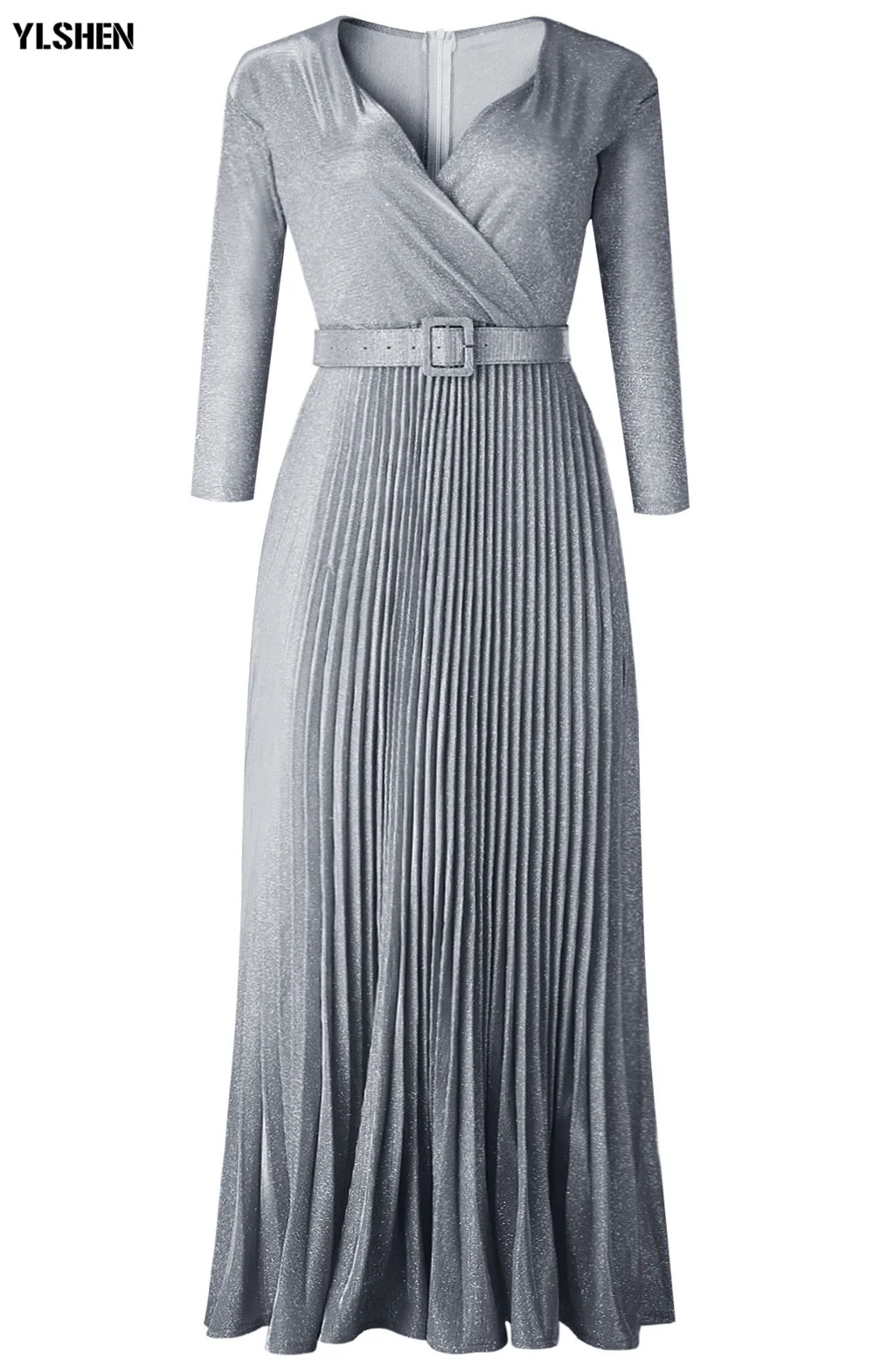 African Dresses for Women Dashiki African Clothes Pleated Skirts Bazin Riche Sexy Chiffon Ruffle Sleeve Robe Evening Long Dress 24