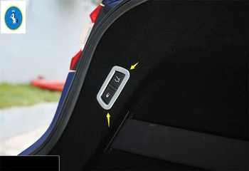 

Yimaautotrims Rear Trunk Tailgate Door Button Frame Cover Trim Fit For Maserati Levante 2016 2017 2018 2019 2020 / ABS Matte