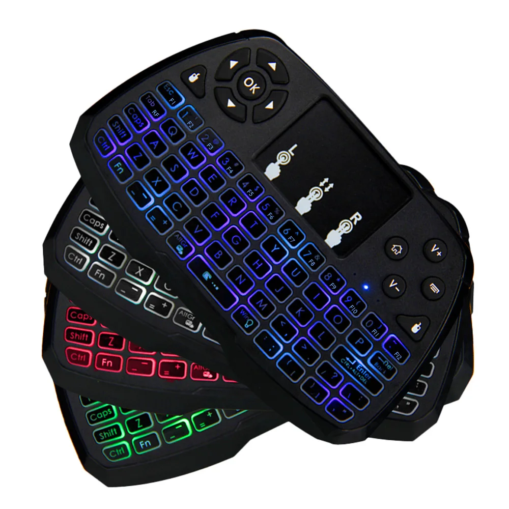 

Mini Backlit Keyboard USB 2.4 GHz Wireless Air Mouse Touchpad Keyboard handheld Remote Control for Android TV BOX Smart TV PC