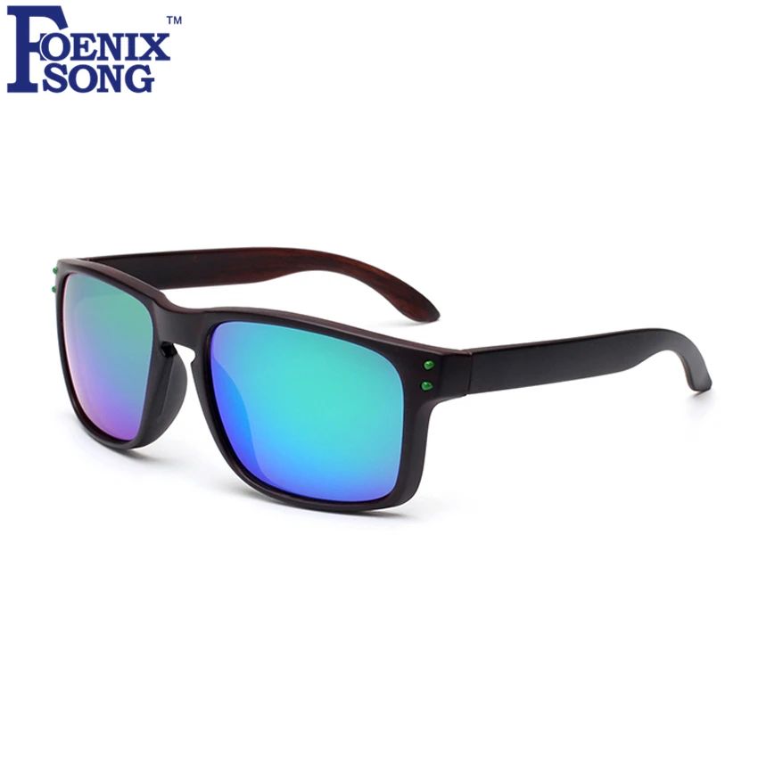 

FOENIXSONG 2018 Wood Grain Male Sunglasses UV400 Driving Sun Glasses for Women Retro Men Eyewear Oculos de sol Black Frames