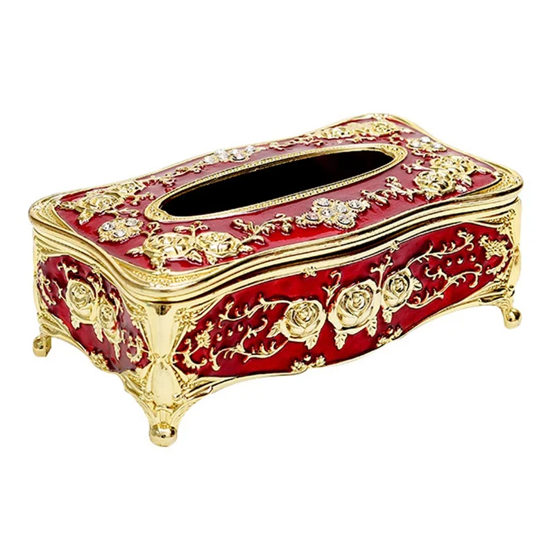 1 шт Элегантный Золотая ткань крышку коробки Chic коробка для салфеток Держатель Декор для дома отеля Организатор