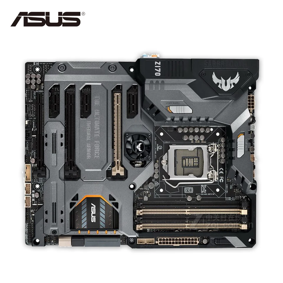 

Asus SABERTOOTH Z170 MARK 1 Desktop Motherboard Z170 Socket LGA 1151 i7 i5 i3 DDR4 64G ATX Second-hand High Quality