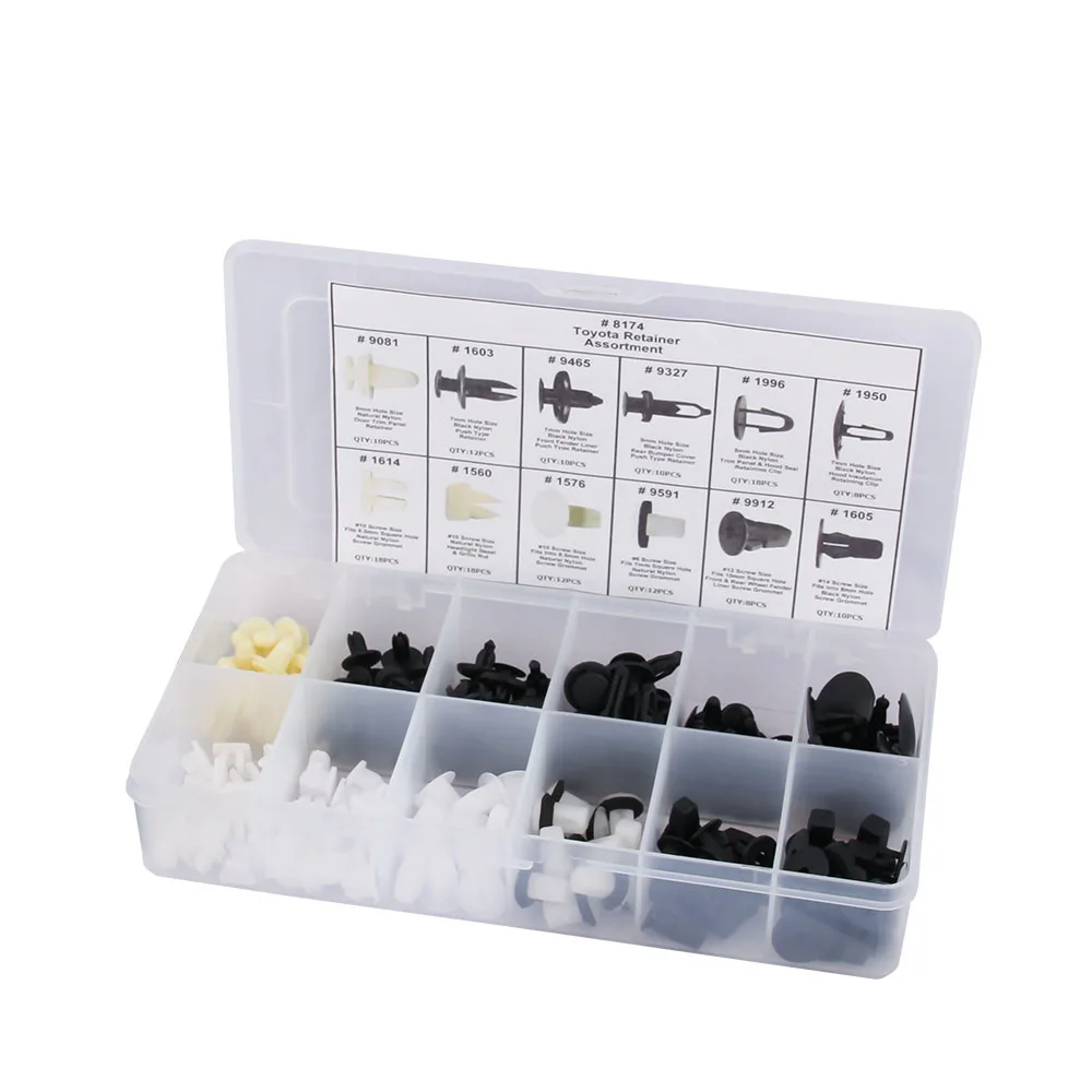 146pcs 415 730pcs Auto Fastener Car Universal Bumper Fixed Clamp Push