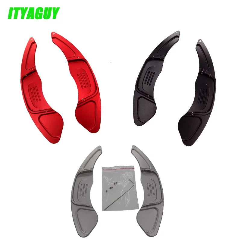 Meilleur Livraison Gratuite De Haute Qualité 2 pcs Voiture Volant Shift Paddle Shift Pour Volkswagen VW GOLF 7 2015 GTI R MK7 Scirocco