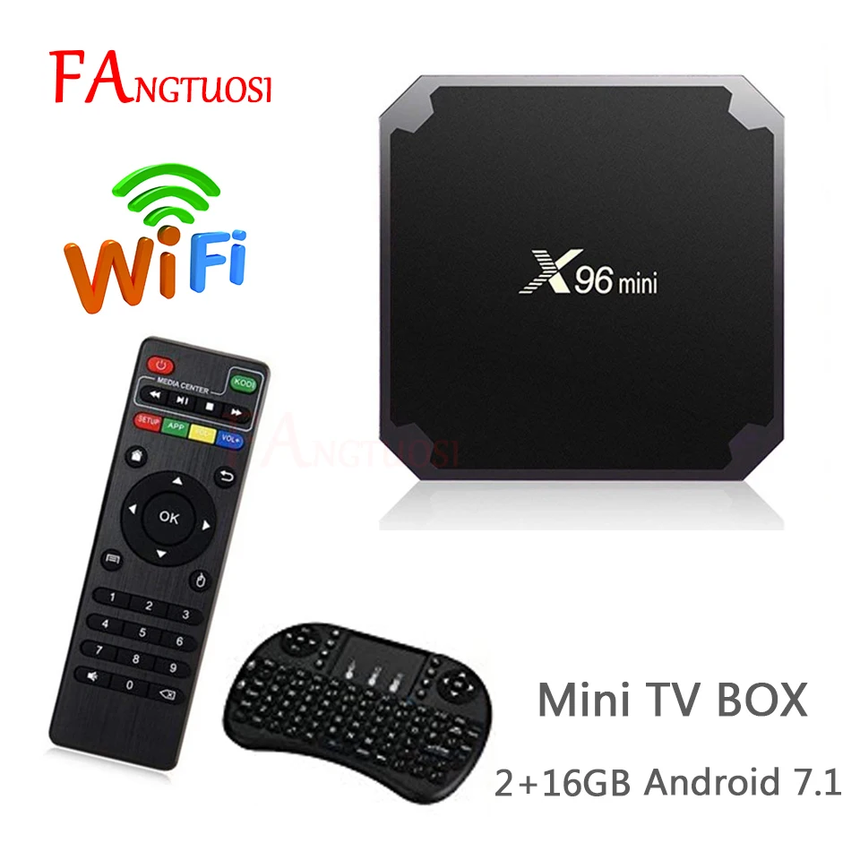 X96 mini TV BOX Android 7.1 WiFi Smart TV Box 2GB 16GB Amlogic S905W