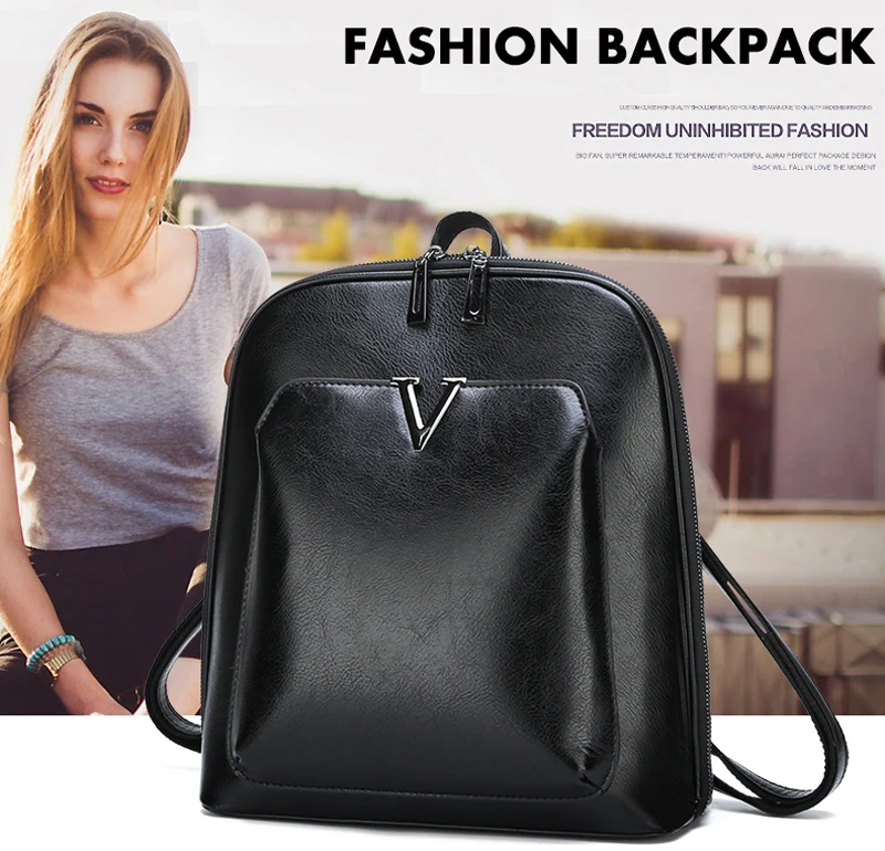 Известный бренд, кожаный женский рюкзак, винтажный, женский рюкзак, простой, большой емкости, дорожная сумка, для отдыха, сумки через плечо для женщин, сумка