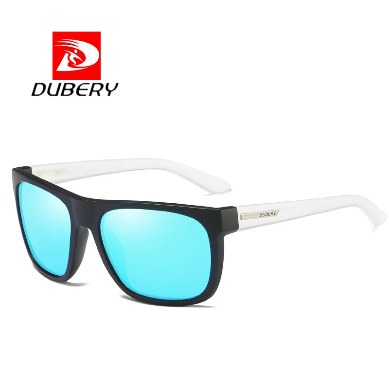 DUBERY фирменный дизайн поляризованные Модные солнцезащитные очки мужские водительские очки мужские солнцезащитные очки для мужчин Летние зеркальные квадратные очки UV400 - Цвет линз: C2