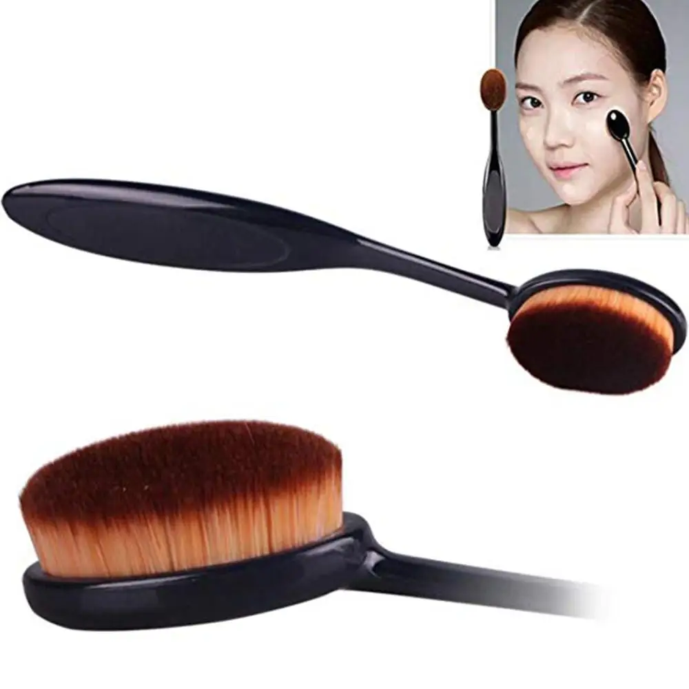 

Professional Foundation Brushes Face Makeup Brush Powder Puff Soft Hair Bendable Handle Full Cover Wrinkles Spot Make Up Brush