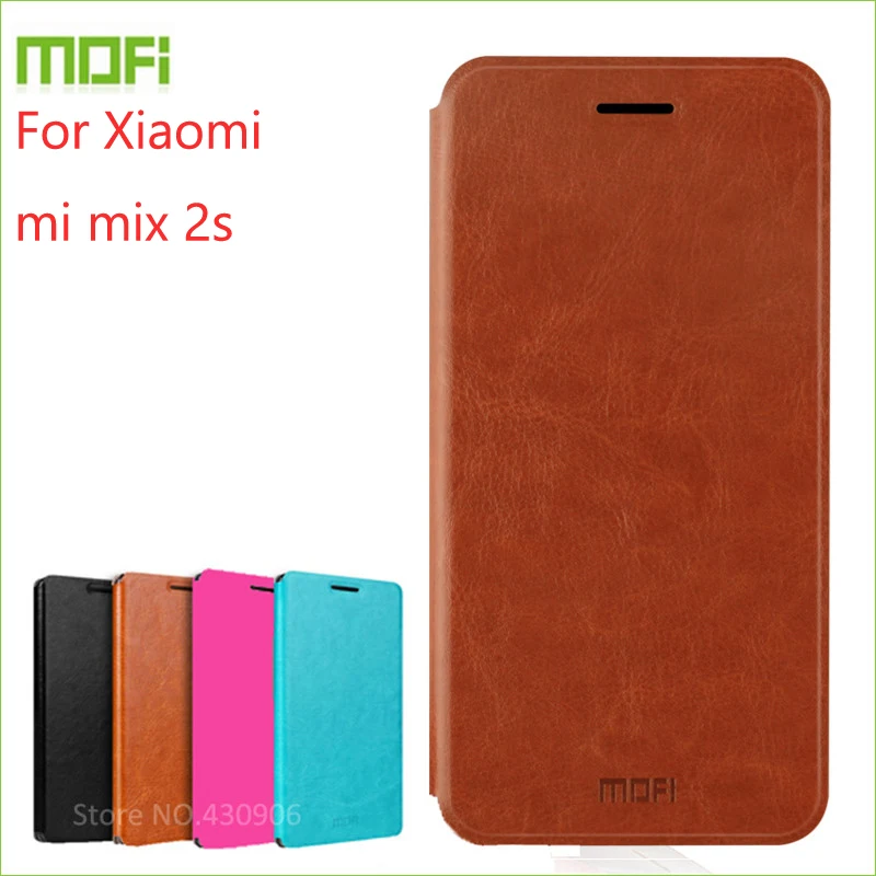 

For Xiaomi mi mix 2s Case MOFI Flip Cases For Xiaomi mi mix 2s Luxury Flip PU Leather Stand Cover For Xiaomi mi mix 2s