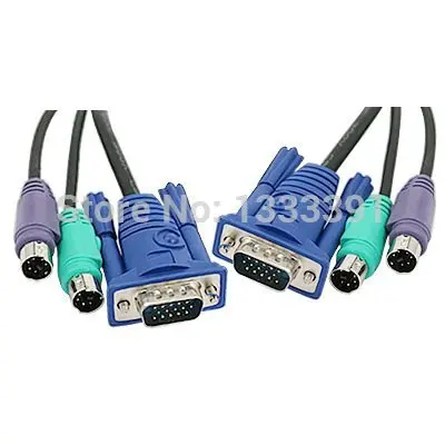 Набор кабелей для компьютера PS/2 и VGA M/M KVM 1 5 м футов|vga m/m|computer cablekvm switch cable |