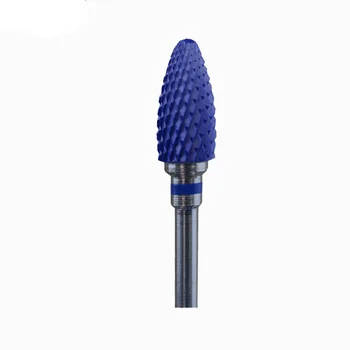 

Bullet Shapel - Blue Zirconia Ceramic Dental Lab Burs - Cross Cut
