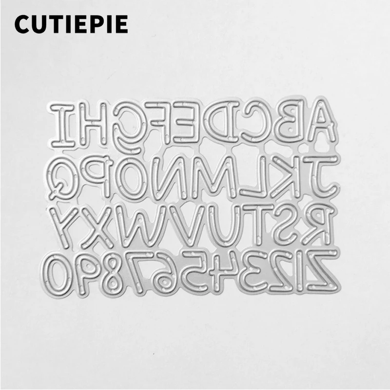 

Letters and Numbers Metal Cutting Dies for Scrapbooking Card Making Embossing Folder Stencil Paper Craft DIY Photo Album Decor