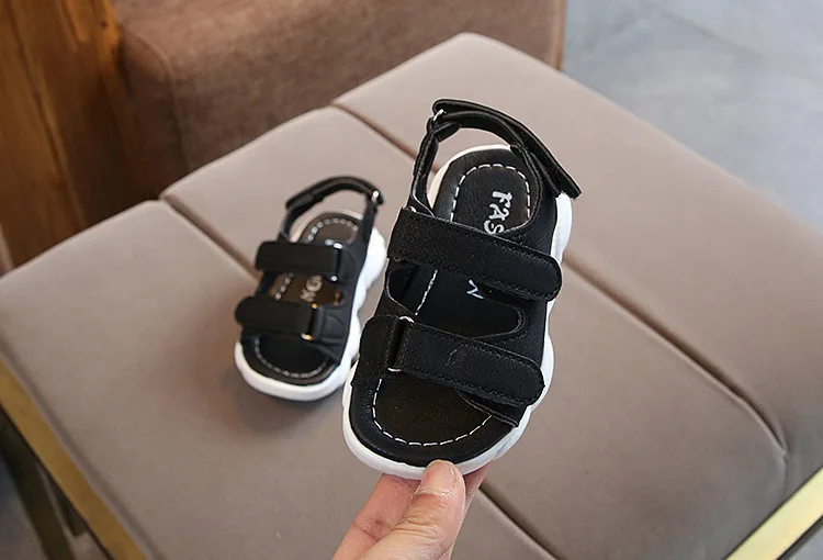 Davidyue/резиновые сандалии для мальчиков и девочек; Детские пляжные сандалии с мягкой подошвой; нескользящие Летние повседневные сандалии для малышей
