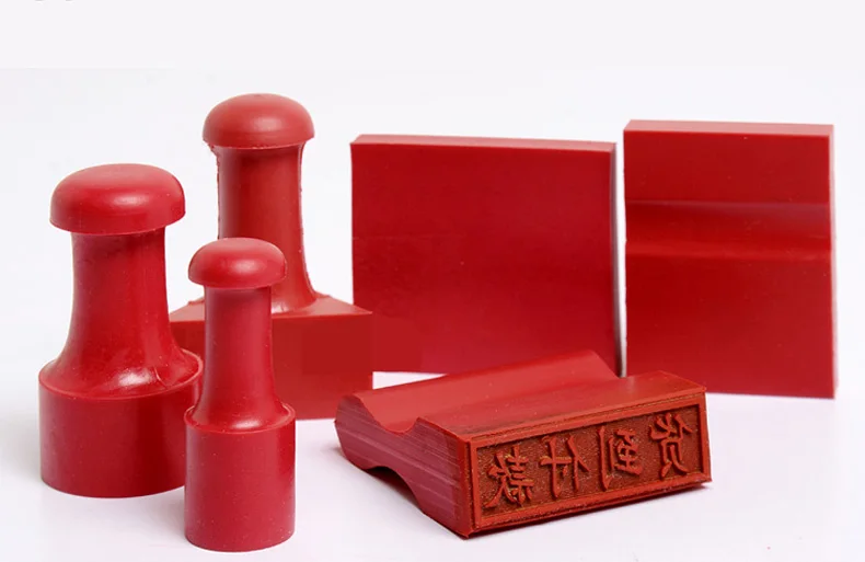 Any size Custom Red rubber stamp logo card/Formal work /Finance/Name