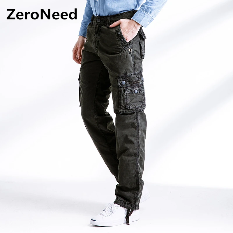 

Mens Cargo Pants Multi Pocket Casual Work Pant Outdoors Joggers Men Fashion Baggy Tactical Military Camouflage Pants Male 286