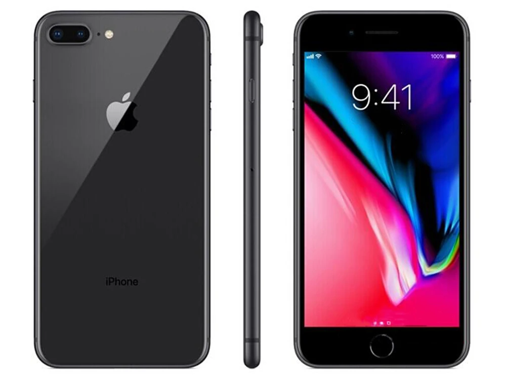 Оригинальный Apple iphone 8 Plus 5.5 дюймов сенсорный гекса core 12MP и 7mp Камера 2691 мАч IOS LTE отпечатков пальцев touch идентификатор мобильного телефона