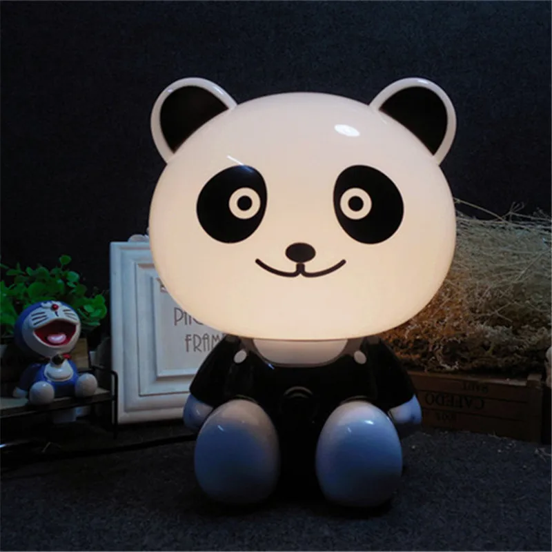 

Creative Cartoon Panda Desk Lamp Table Light Reading Book Learning Lighting for Dormitory Children Baby Student Bedroom Bedside